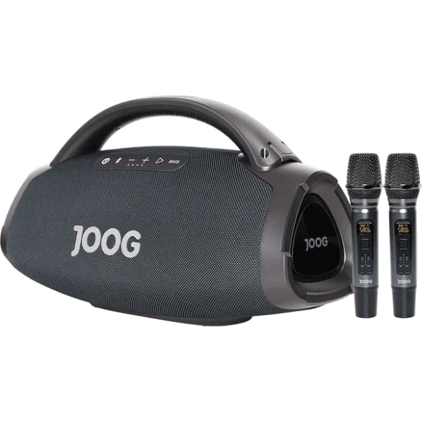 Caixa de Som Portátil Joog Jof-01 200W Ip67 Tws com 2 Microfones e Controle Remoto Bluetooth Preto