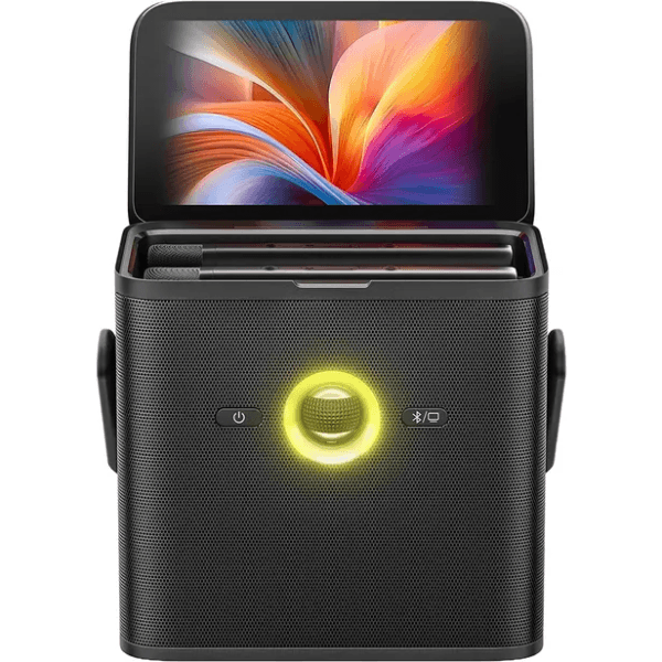 Caixa de Som Portátil Joog Shell S3 80W 7" 2X Microfones Sem Fio Bluetooth Preto