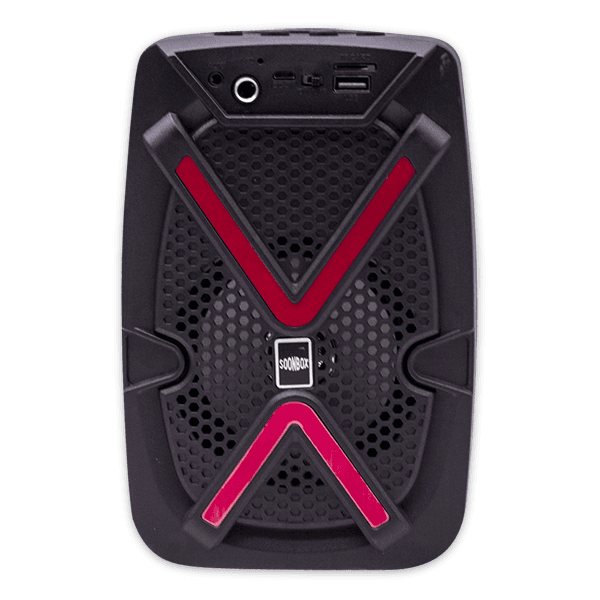 Caixa de Som Portátil Soonbox S35 4" Com Bluetooth 5.0, Rádio Fm, Cartão Tf, Aux, USB, 5W, Recarregável USB - Preto