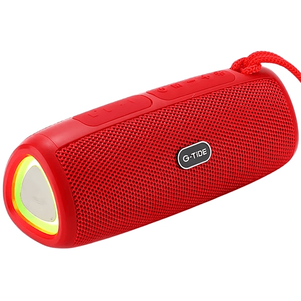 Caixa de Som G-Tide Sh20 10W Bluetooth Aux USB Vermelho