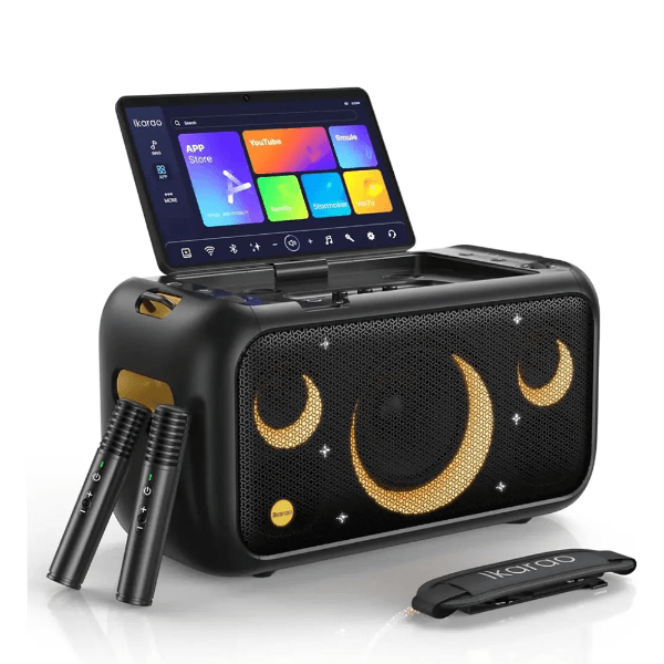 Caixa de Som Joog Break X1 13.3" Bluetooth WiFi USB Aux HDMI 2 Microfones 800W Preto