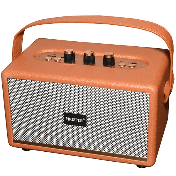 Caixa de Som Prosper Mk-324 60W com Bluetooth, Auxiliar e Micro Sd Marrom