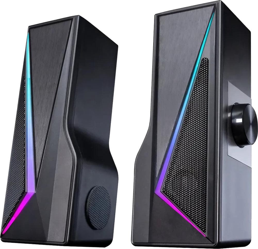 Caixa de Som Satellite As-92003B USB 2.0 RGB - Preto