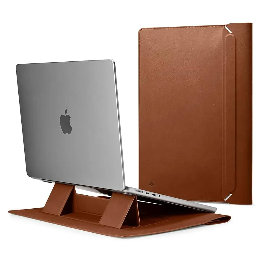 Capa Spigen Valentinus & Stand 14" Marrom Afa06422
