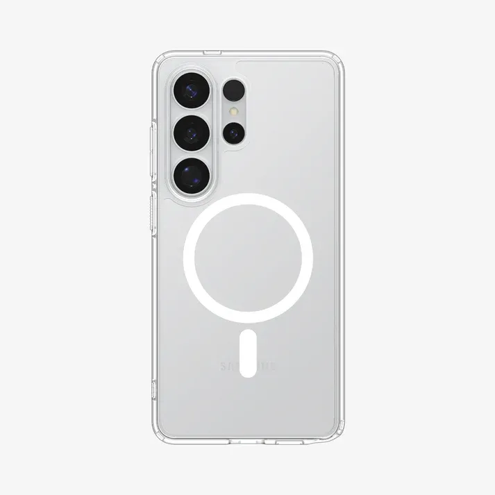 Capa Spigen Samsung S26 Crystal Hybrid Magfit Clear White Acs10734