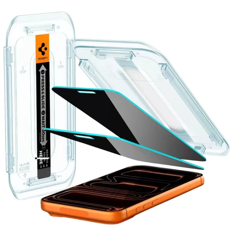 Película Spigen iPhone 17/16 Pro Max Glas.tr Ez Fit Agl07908 2PACK
