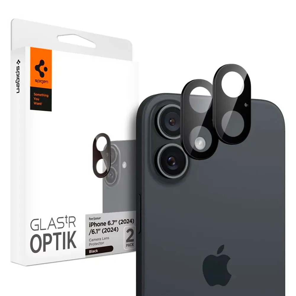 Celular Spigen iPhone 16 Plus Optik Agl07922 Preto