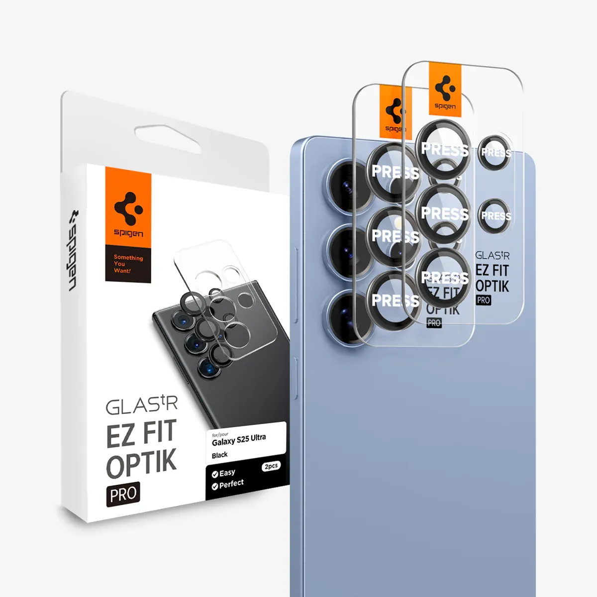 Spigen Protetor de Câmera Samsung S25 Ultra Glas Optik Pro Agl09081
