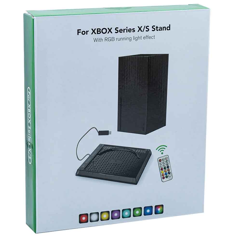 Suporte para Xbox Serie X/S com LED e Controle Remoto