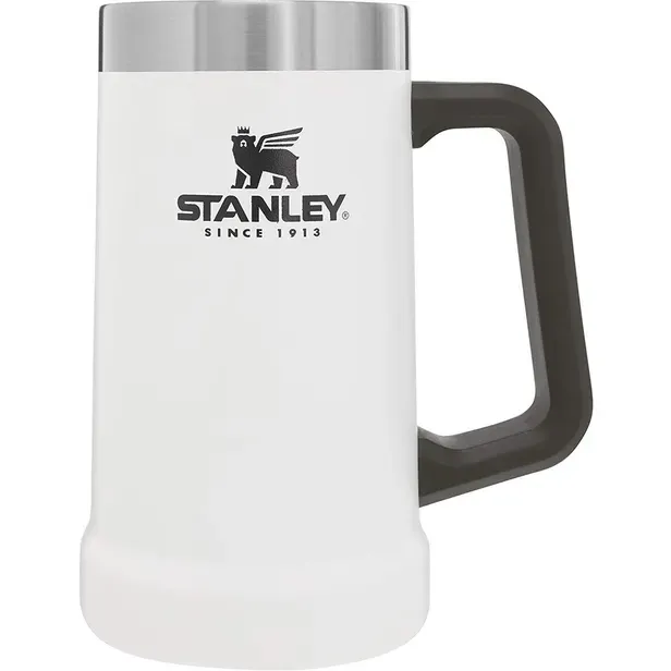 Garrafa Térmica Stanley Chopera Big Grip Beer Stein 709ml Branco