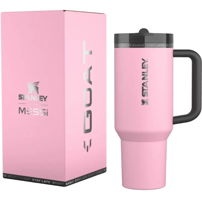 Vaso Térmico Stanley Quencher Messi Goat 1.18L Rosa