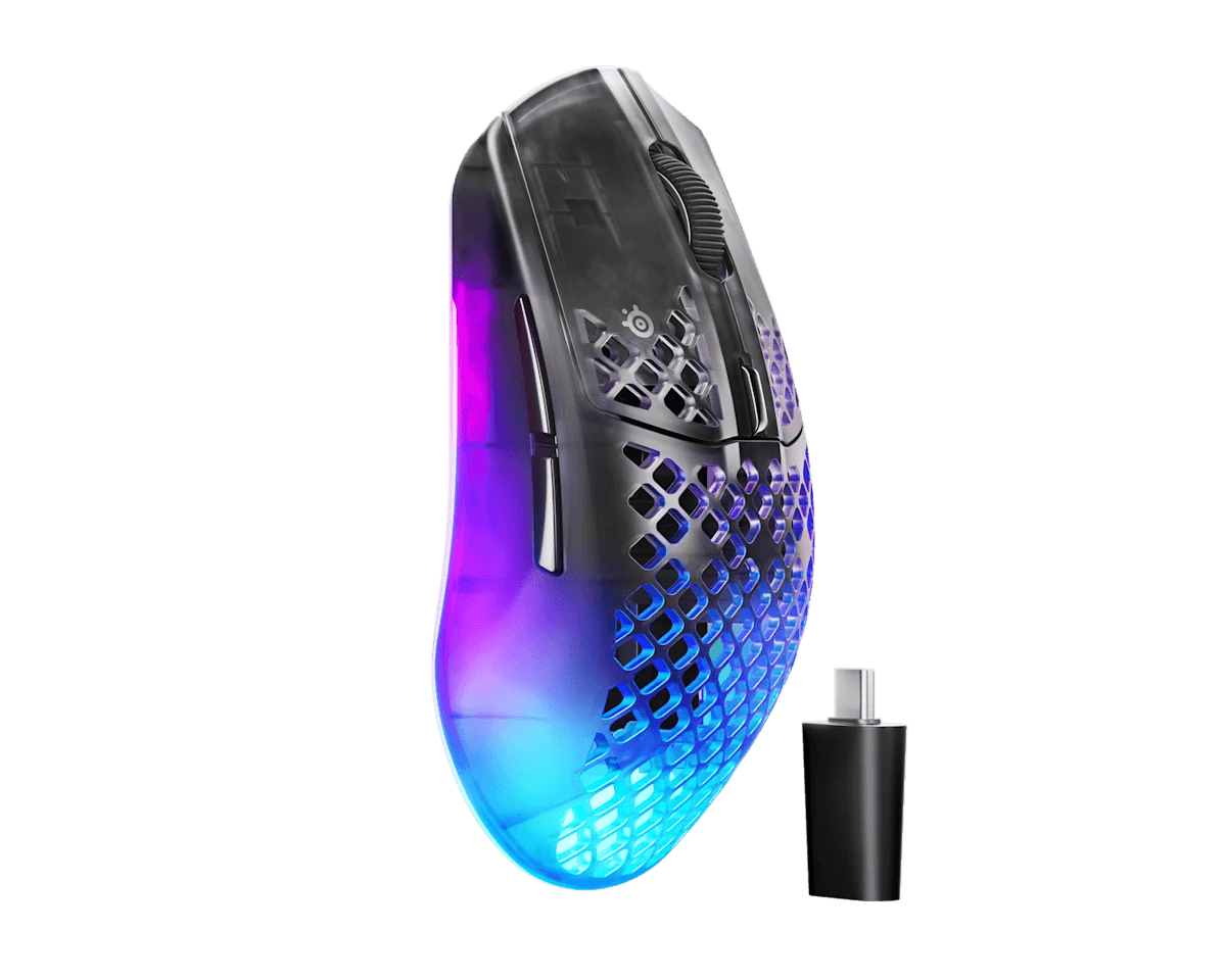 Mouse Steelseries Aerox 3 M-00019 Wireless Gen2 62717 26000DPI Shadow
