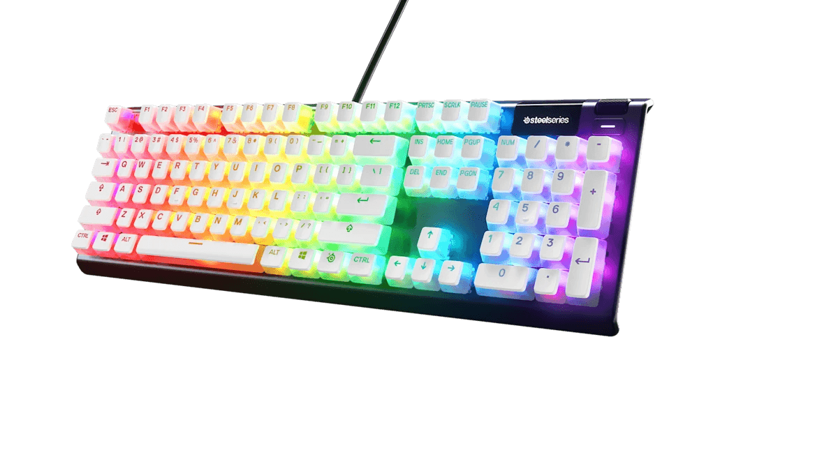 Teclados Steelseries Prismcaps 60203 Pbt Keycaps Us White