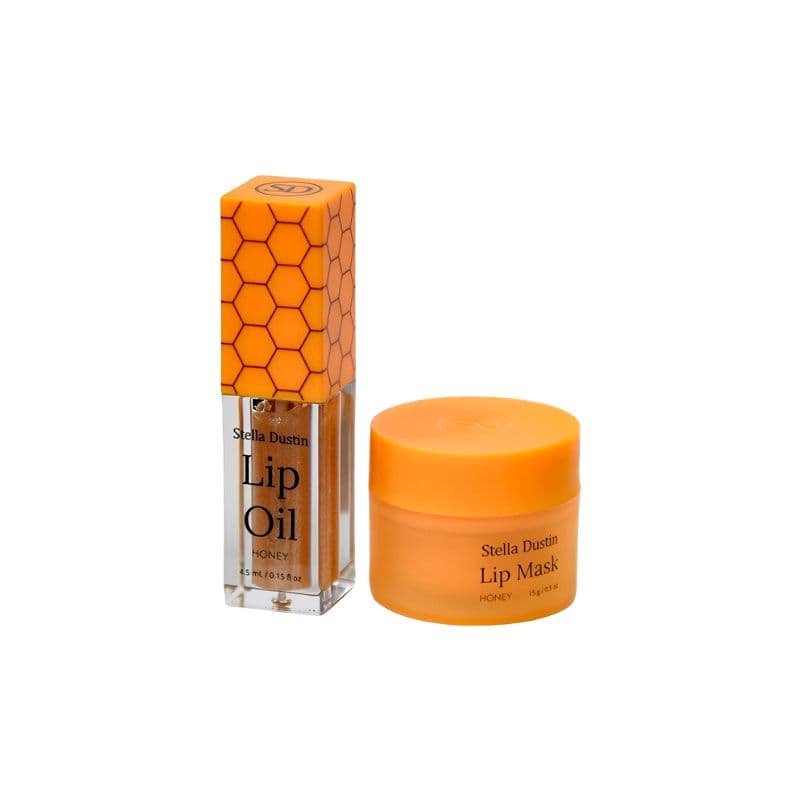 Óleo Labial e Máscara Labial Stella Dustin 4.5ml & 15G Mel