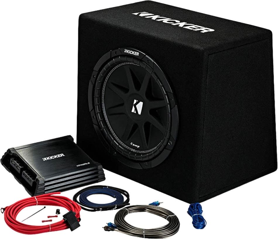 Subwoofer e Amplificador Kicker 12" 44Kkp212 - 500 Watts (150W Rms)