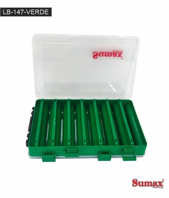 Caixa de Pesca Sumax Lb-147 Verde 27X17.50