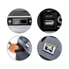 Sumax Heladera Electrica SHPC-50L-N Congela 12V/BIVOLT Negro