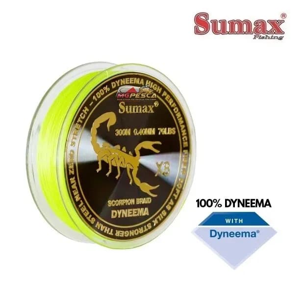 Linha Sumax Scorpion Dyneema Dy-300M-0.40 Amarelo
