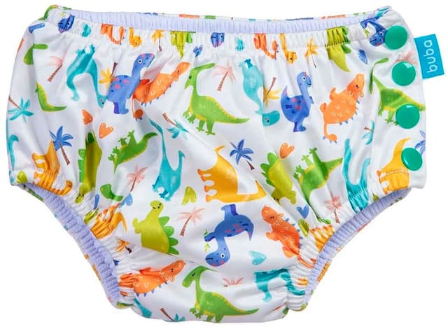 Sunga de Banho com Fralda Reutilizável Buba 13810 Dinossaurio Tamanho P