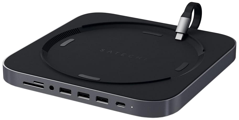 Hub de Alumínio USB-C Satechi St-Abhfm Mac Mini - Cinza Espacial
