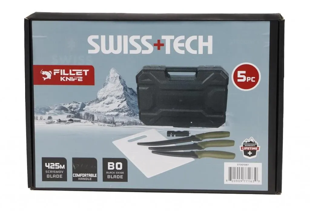 Swiss+tech Kit ST001087 3 Piezas De Cuchillos P/pesca