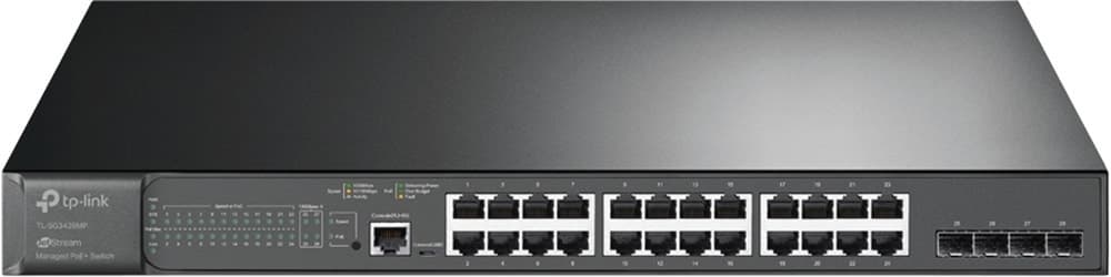 Switch TP-Link Omada SG3428MP Gigabit de 24 Portas com 4 Sfp 10/100/1000Mbps