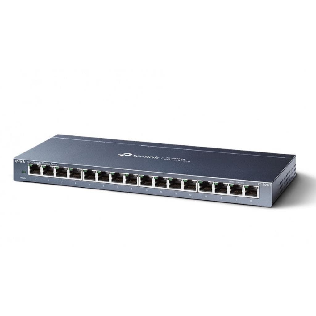 Switch Tp-Link Tl-Sg116 16 Portas 10/100/1000Mbps Preto