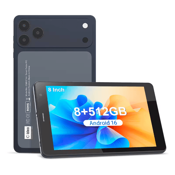 Tablet C Idea Cm817 Air 8GB 512GB WiFi Bluetooth GPS 5G 8" 5MP - 8MP Android 16 Azul