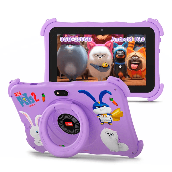 Tablet C Idea Cm89 Kids 8GB + 256GB Tela 7" WiFi Bluetooth GPS 5000Mah 2.0MP+5.0MP Android 16.0 Roxo