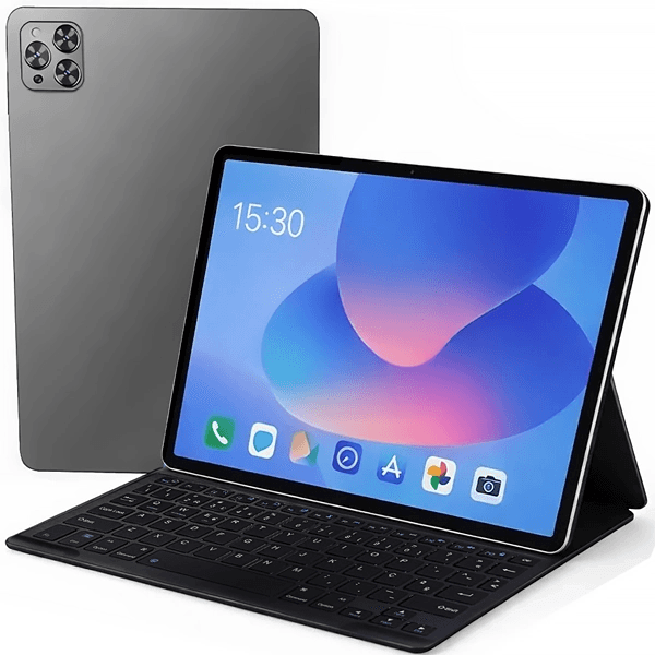 Tablet Mox Mo-Tp1082 Dual Sim 8GB RAM 10.1" 512GB 13MP 8MP Android 14 + Teclado Português + Capa Cinza