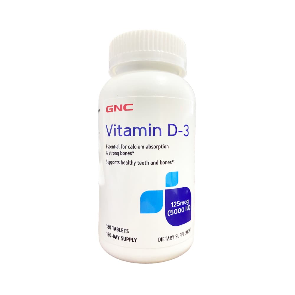 Tabletes Gnc Vitamina D-3 125MCG