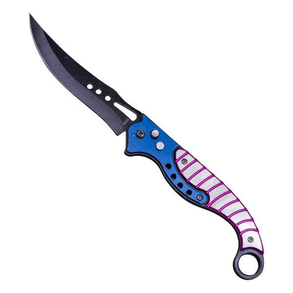 Canivete Tático Geral Nf6633 24.5Cm Cinza/Azul