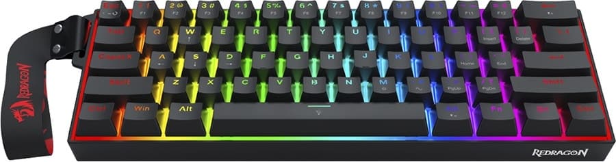 Teclado com Fio Gaming Redragon Fizz Magnetic+ K617RGB-MP Preto