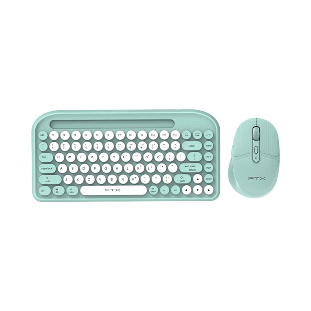 Teclado com Mouse Ftx Ftxgk01 Wireless Verde