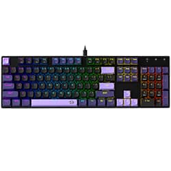 Teclado Gamer Magnético Redragon K556BP-RGB-M Dharma USB / RGB / Inglês - Roxo