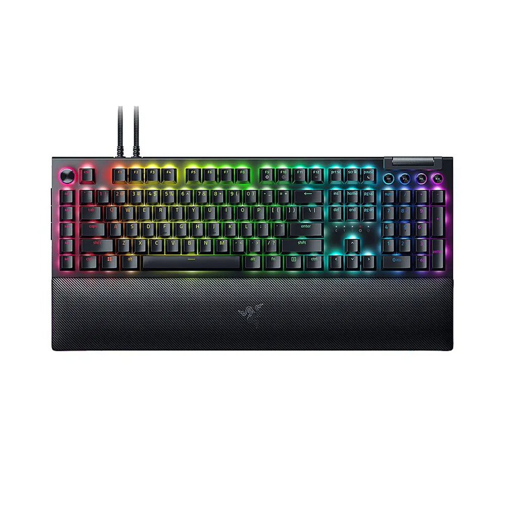 Teclado Gamer Mecânico Razer Blackwidow V4 Pro USB / RGB / Yellow / Inglês - Preto (RZ03-04681900-R3U1)