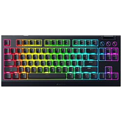 Teclado Gamer Mecânico Razer BlackWidow V4 TKL HyperSpeed Wireless / RGB / Inglês - Preto (RZ03-05480200-R3U1)