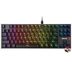 Teclado Gamer Mecânico Redragon K660-RGB Dharma TKL USB / RGB / RED / Inglês - Preto