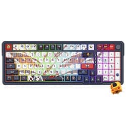 Teclado Gamer Mecânico Redragon K686AK-RGB-PRO Eisa Wireless / RGB / Inglês - Azul / Branco