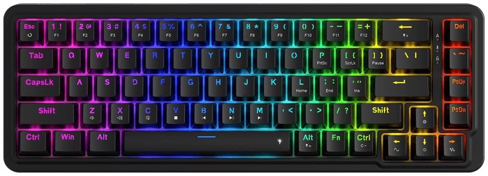 Teclado Gamer Mecânico Redragon K709-RGB Nova USB / RGB / Inglês - Preto