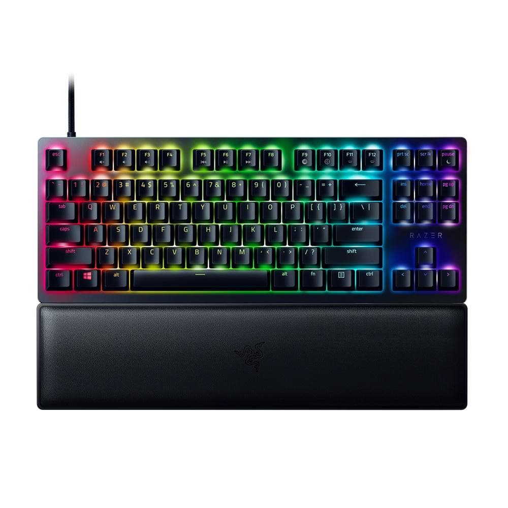 Teclado Gamer Óptico Mecânico Razer Huntsman V2 Tenkeyless USB Inglês Eua Roxo