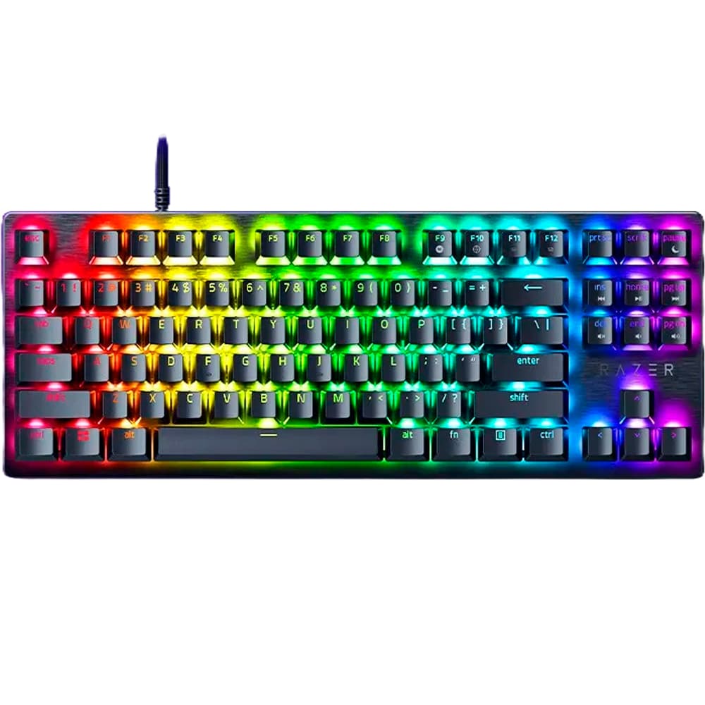 Teclado Gamer Razer Huntsman V3 X Tenkeyless RGB USB Preto