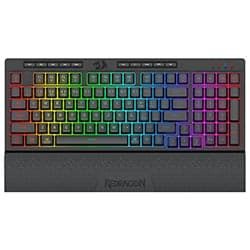 Teclado Gamer Redragon K515RGB-PRO Shiva Pro 98 Wireless / RGB / Inglês - Preto