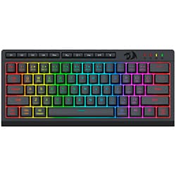 Teclado Gamer Redragon K522RGB-PRO Shiva Pro 61 Wireless / RGB / Inglês - Preto