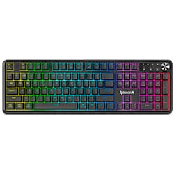 Teclado Gamer Redragon K526-WL RM104 Volcano Wireless / RGB / Inglês - Preto