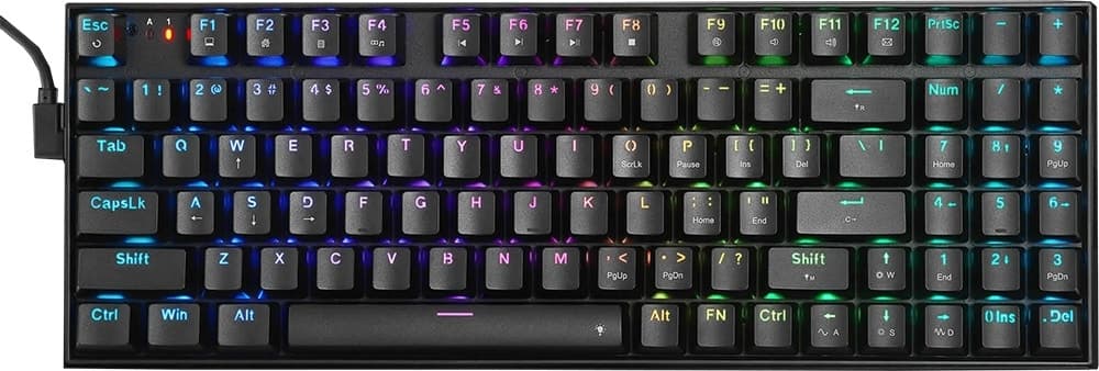 Teclado Gamer Redragon K735-RGB Ghostblade USB / RGB / Inglês - Preto