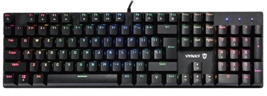 Teclado USB Satellite Gk31 Gamer Mecânico Inglês