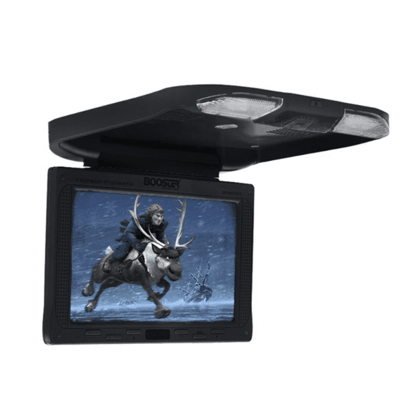 Tela de Teto Automotivo Booster Bm-9960TDVD 9" Monitor Giratório com Alto-falante USB Sd Fm Preto