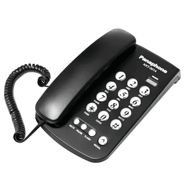 Telefone Fixo Panaphone Kxt-3014 Com Fio Preto