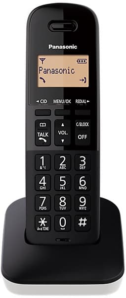 Telefone Sem Fio Panasonic Kx-TGB310LAW 2V Preto/Branco